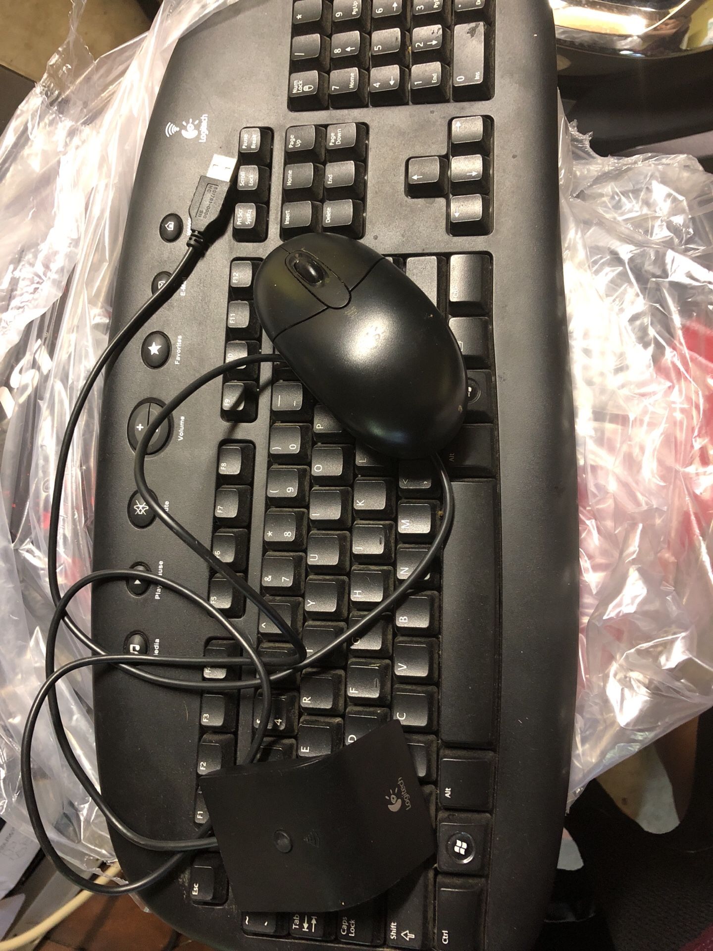 Logitech wireless keyboard and mouse