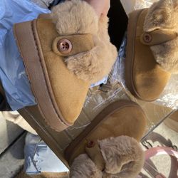 Kids Fleece Lined Winter Boots – US & CN Sizes – Warm Anti-Slip