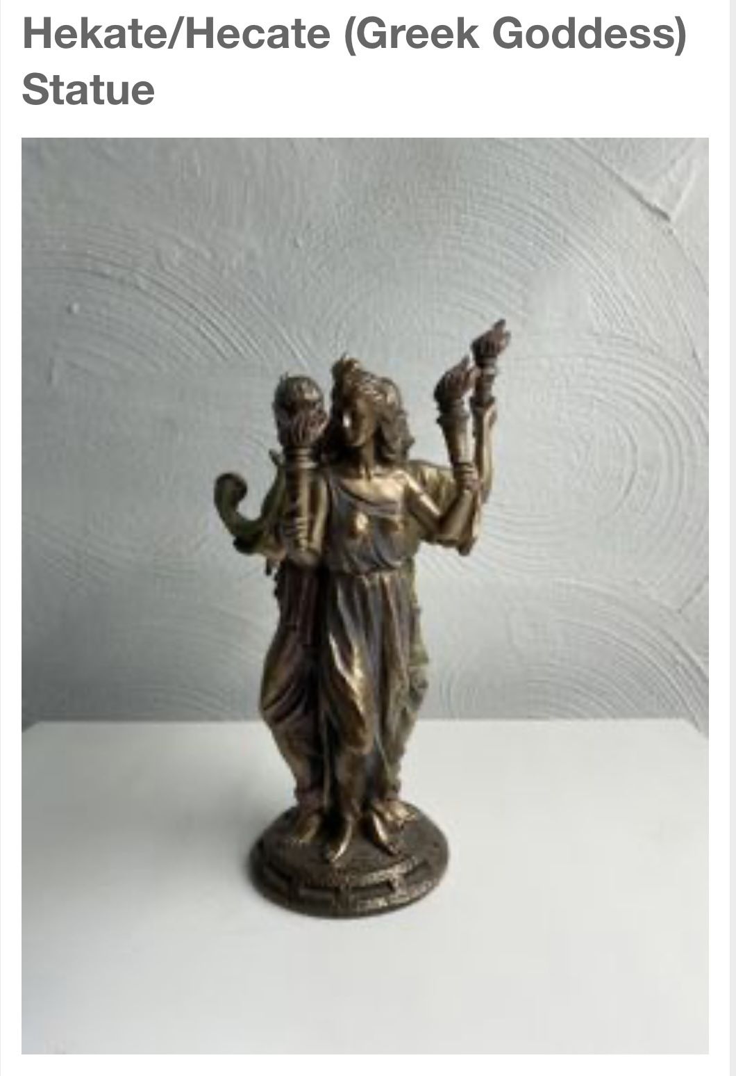 Hecate Statue Greek Goddess ( 8 Inch )
