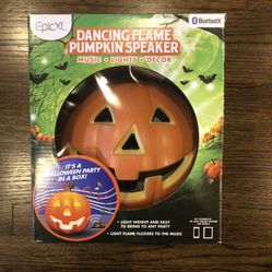 EpicXL Halloween Dancing Flame Pumpkin - Bluetooth LED Lightup Speaker