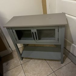 Modern Sideboard Console…32” H By 34” W By 14” D…SEE ALL PICTURES…$55