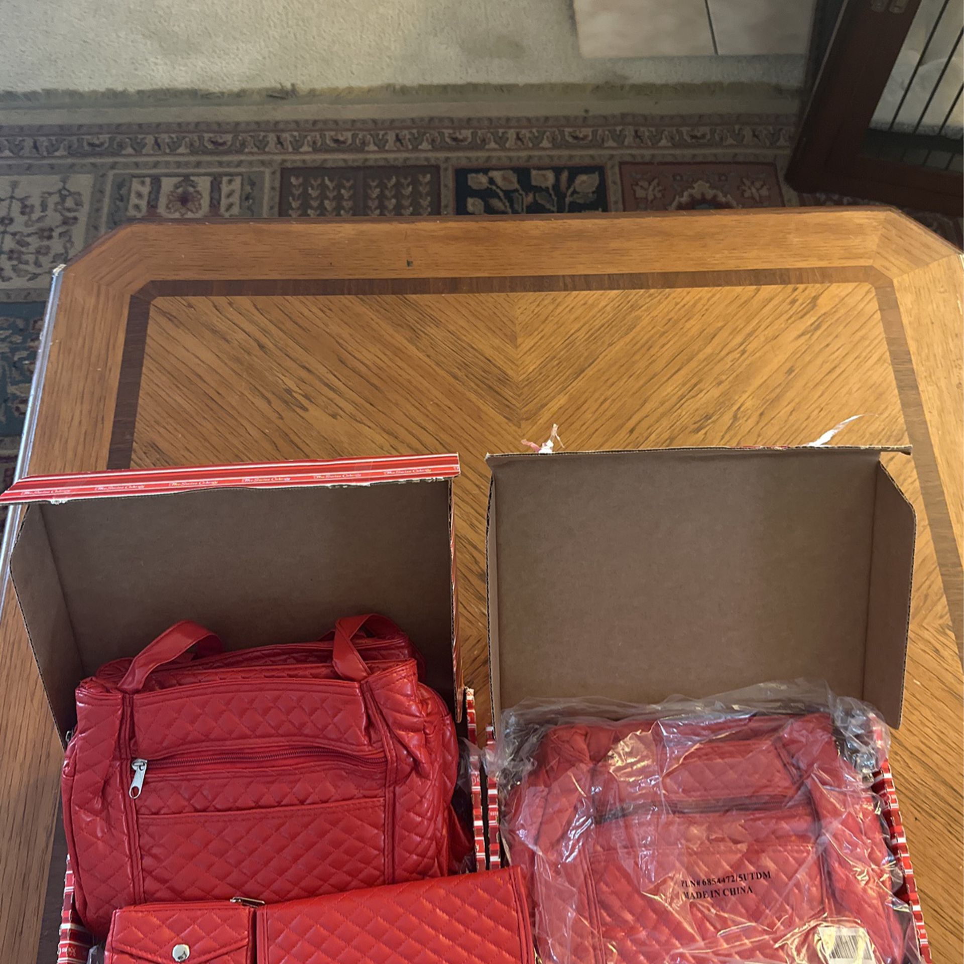 2 Red Hand Bags 