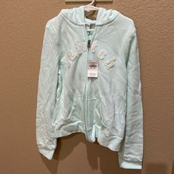 New With Tags Abercrombie Kids  A & Fitch Zip Hoodie Girls Small Color:Mint