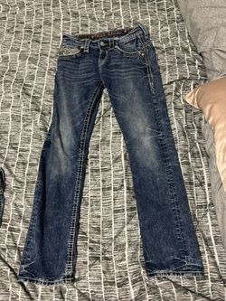 Rock revival men’s jeans