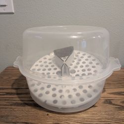 Skater Large Steamed Bun Case Microwave Safe Cookware Storage Container