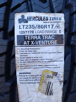 LT235 80 17 HERCULES TERRA TRAC AT X-VENTURE