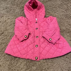 Ralph Lauren Baby Girl Quilted Pink Jacket - Size 12M - $20 OBO