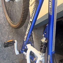 Blue And White Genesis Mountain Bike