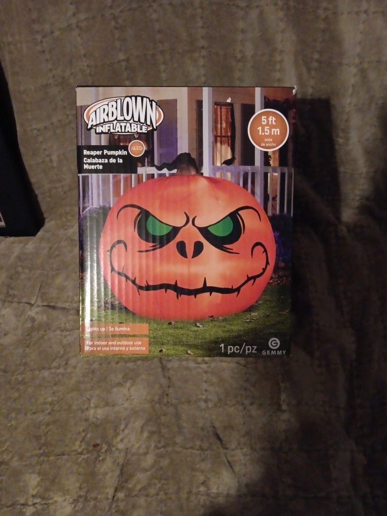 Brand New Still In Box Inflatable Pumpkin