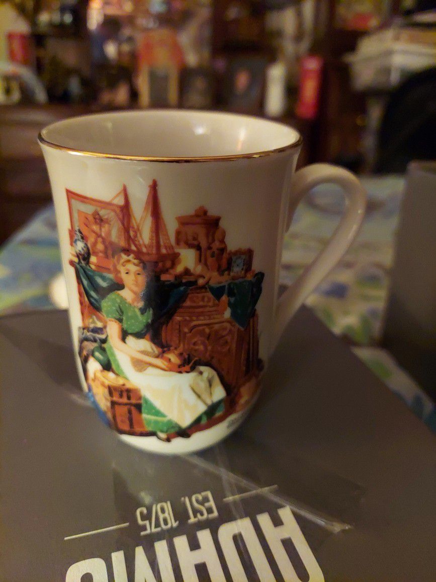 Norman Rockwell Collectable Cups