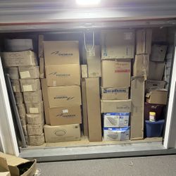 HUGE Lighting Lot + Moroccan Tile — Full 10x10 Storage Unit