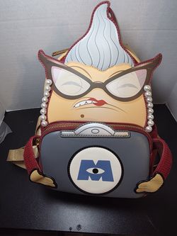 Loungefly Disney Pixar Monsters Inc Mini Backpack Roz Always Watching HTF