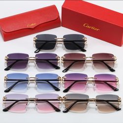 Cartier Rimless Sunglasses – Box & Case Included