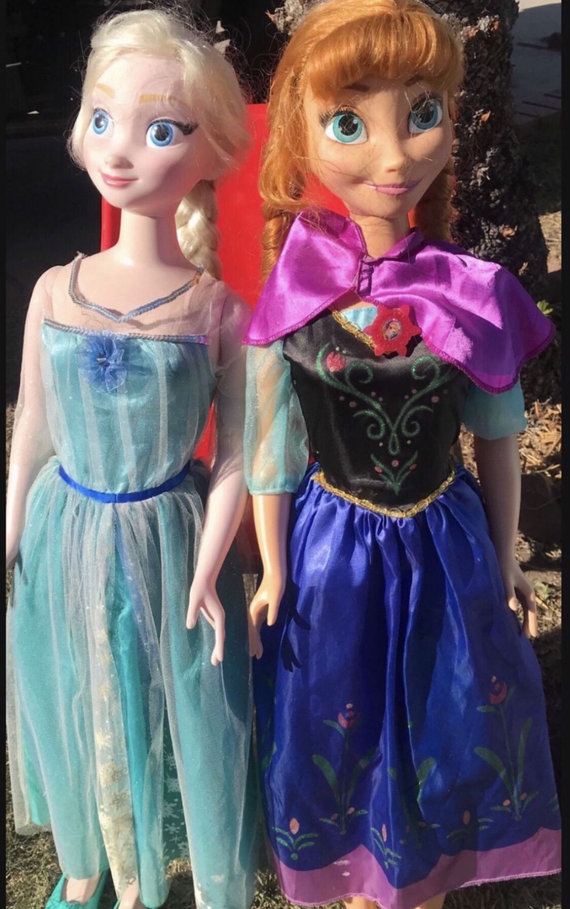 Elsa And Ana Dolls 38 Inches