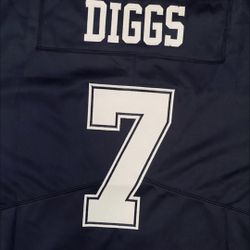 $40 stitch  Pickens, Navy Trevon Diggs Dallas Cowboys Jersey #7 Or Lamb