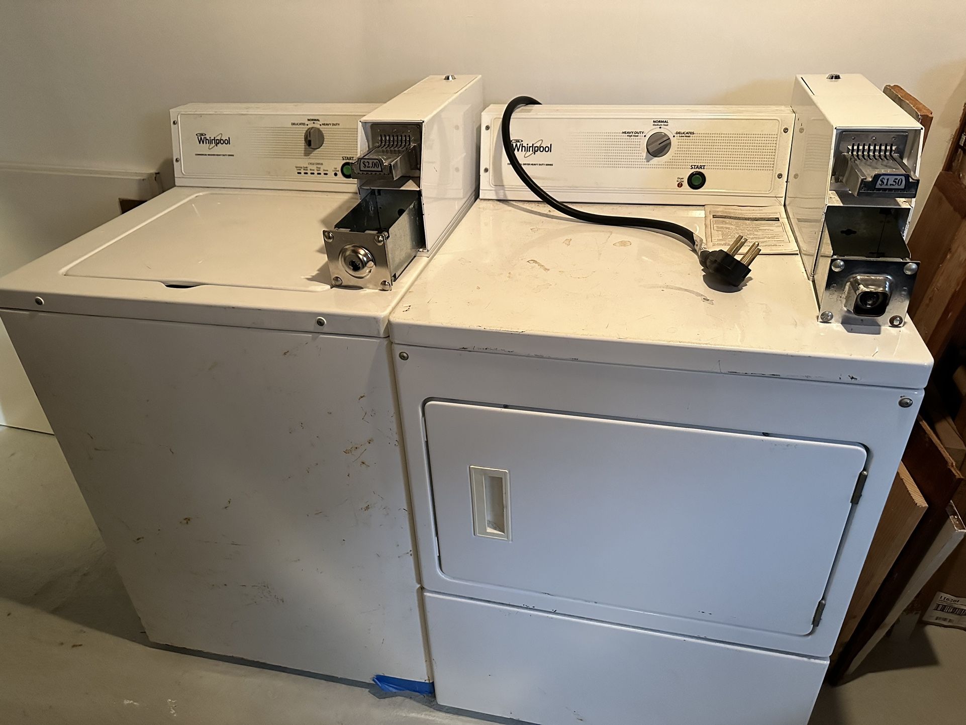 Whirlpool Coin Operated Washer And Dryer