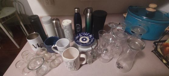 Free Random coffee cups, wine glass, shot glasses, cups, insulated sippers