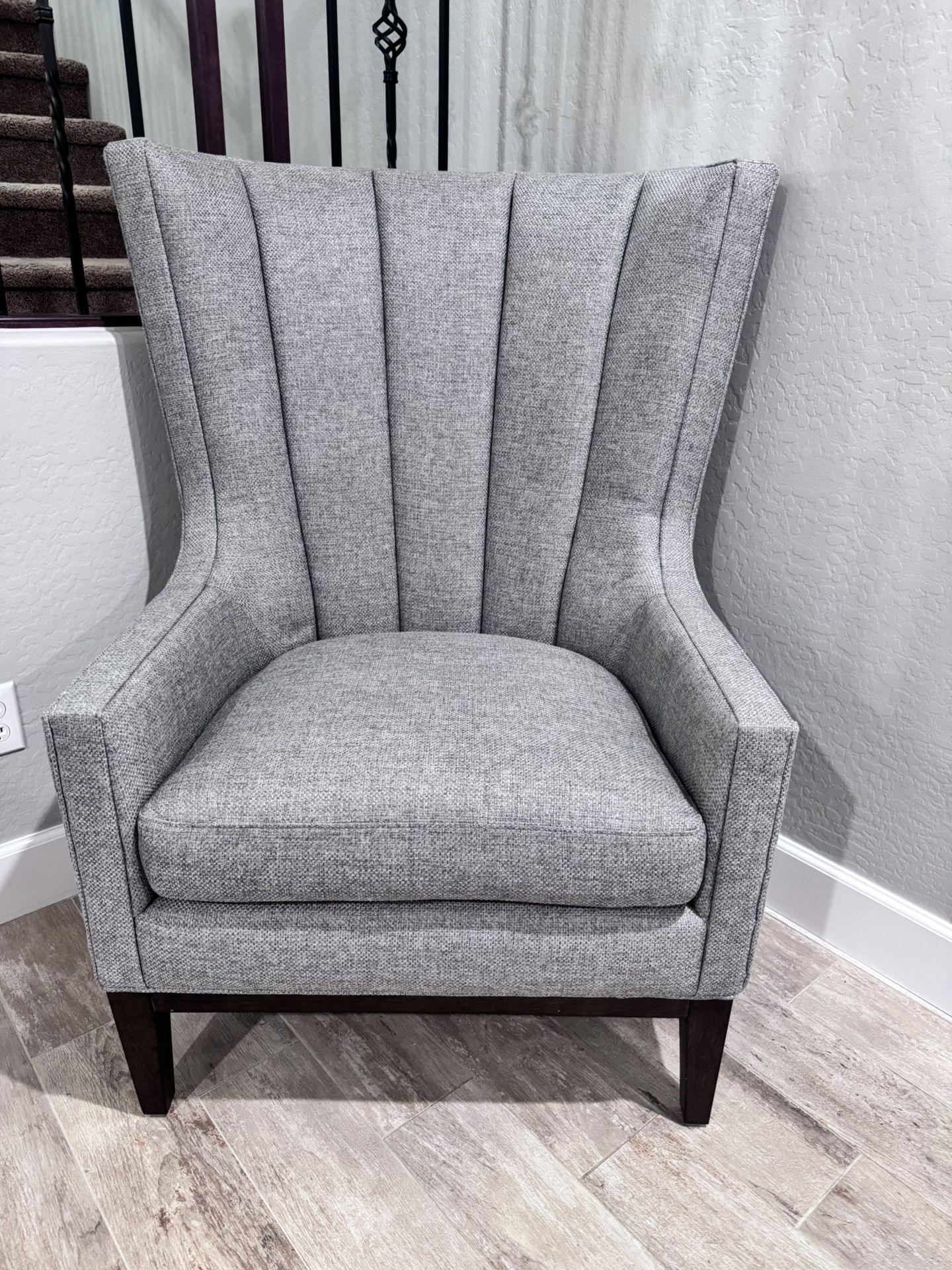 Large wingback chair