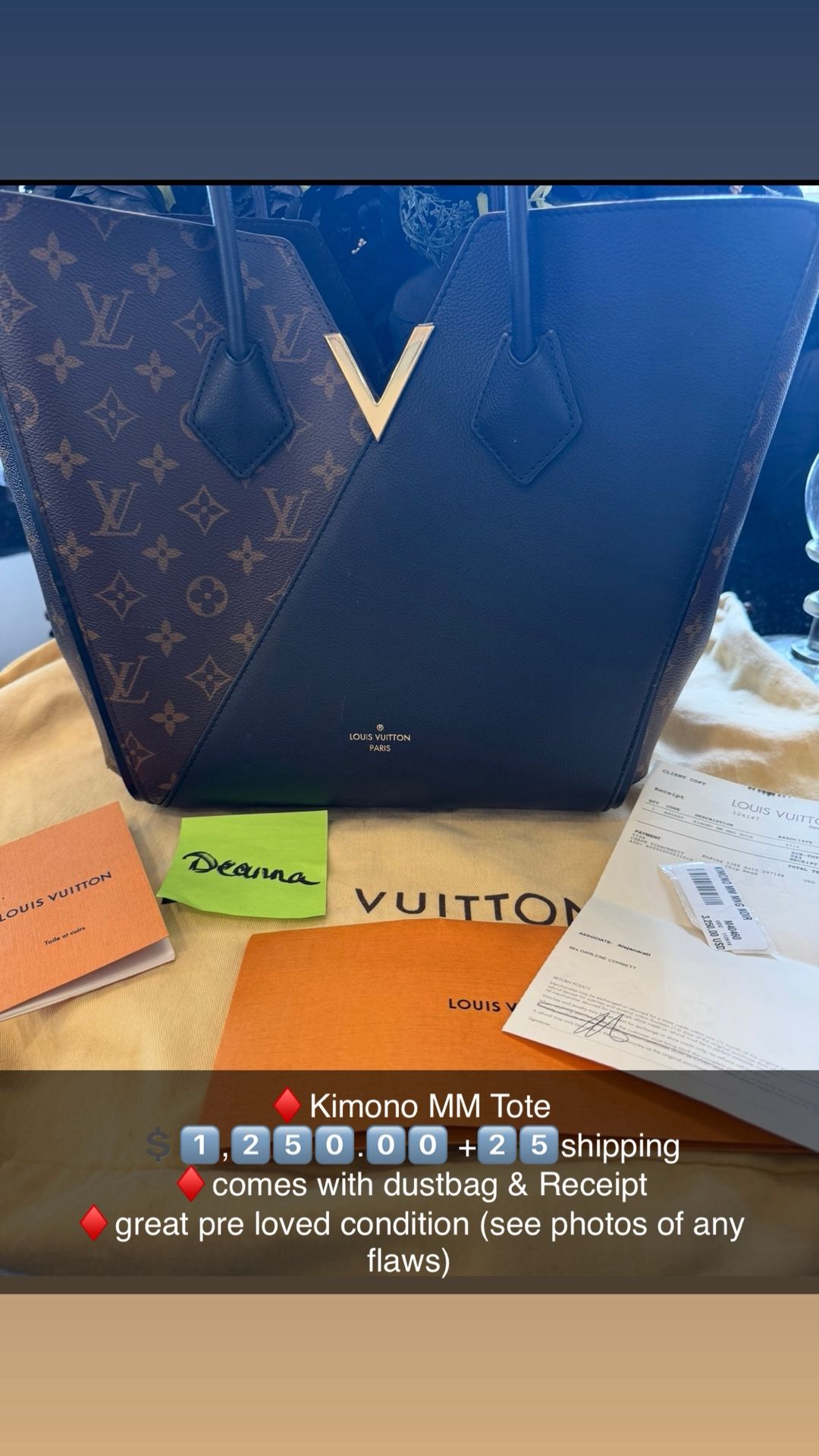 Louis Vuitton Kimono MM Tote