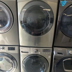Front Load Washer And Electric Dryer Set Used In Good Condition With 90days Warranty  From $699 Up To  $799