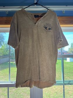 Harley-Davidson Henley Shirt - Size Large