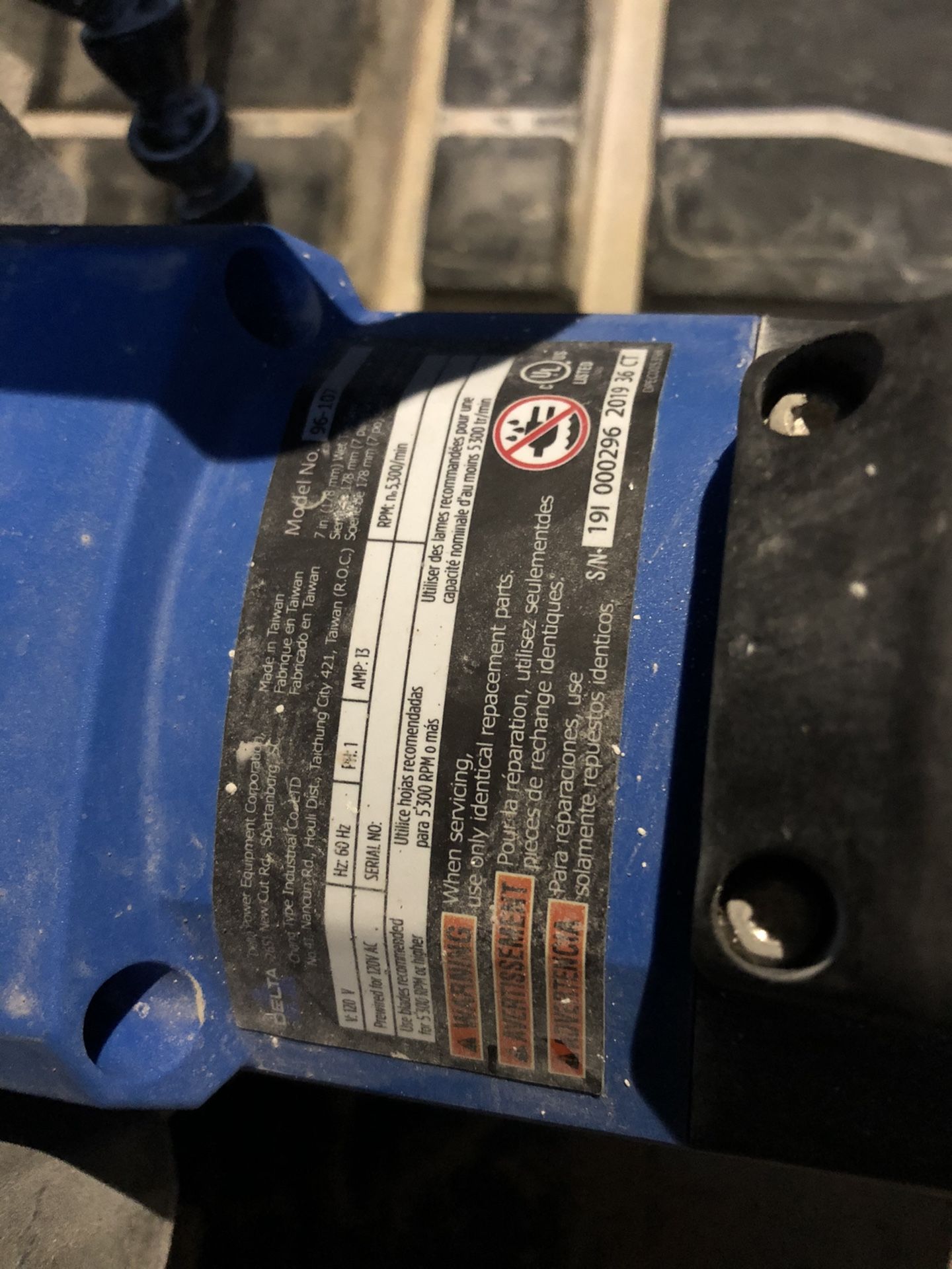 Delta Wet Saw 7 inch Blade