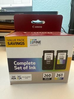 Canon set of ink. 260 and 261