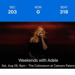 Adele tickets 8/26
