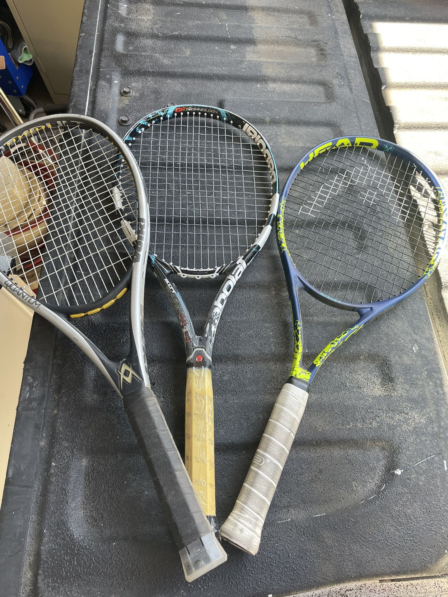 3 Tennis Rackets 