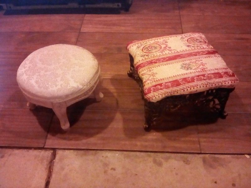 2 Victorian Style Decorative Stools