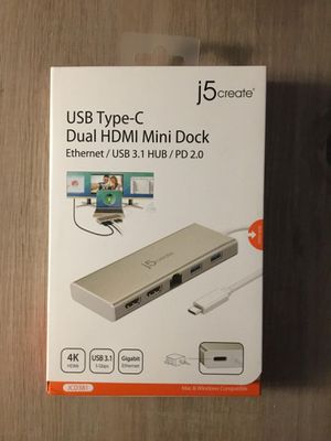 Photo USB Type C Dual HDMI Mini Dock