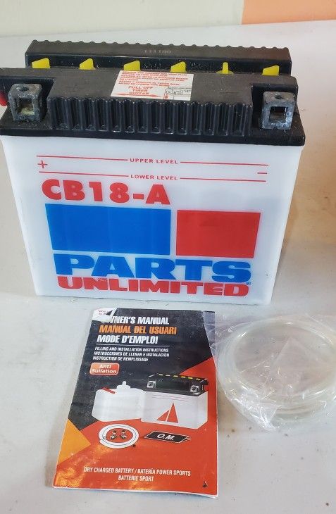 Parts Unlimited 2113-0195 12V Heavy Duty Battery Kit YB18-A CB18-A-FP 2113-0195