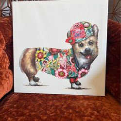 12 x 12 Canvas Dog Print