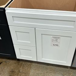 Bathroom Vanities 30" - SUN Shaker White