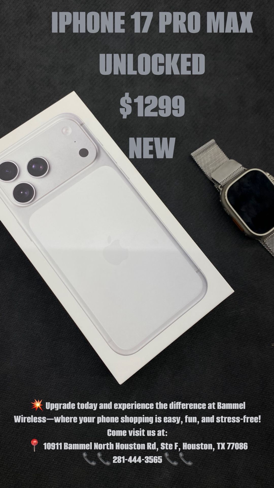 iPhone 17 Pro Max Factory  Unlock 