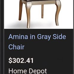 Leatherette Buttoned 6 Side Chairs with Cabriole Legs Gray - Saltoro Sherpi