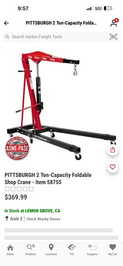 2 Ton Shop Crane