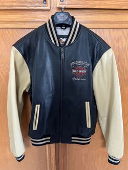 Vintage Harley Davidson Leather 2 Tone Classic Jacket Sz S