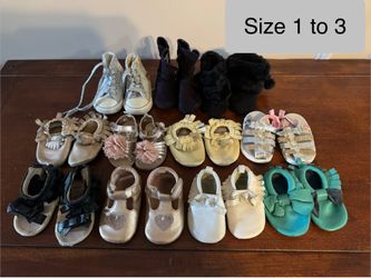 Girls Shoes, sizes 1-3