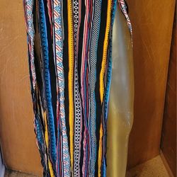 Shien Double Slit Colorful Festival Maxi Skirt Size XL/12