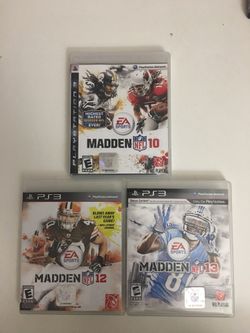 PlayStation PS3 madden games collection