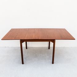 Vintage Mid Century Walnut Flip Top Dining Table by Greta Grossman