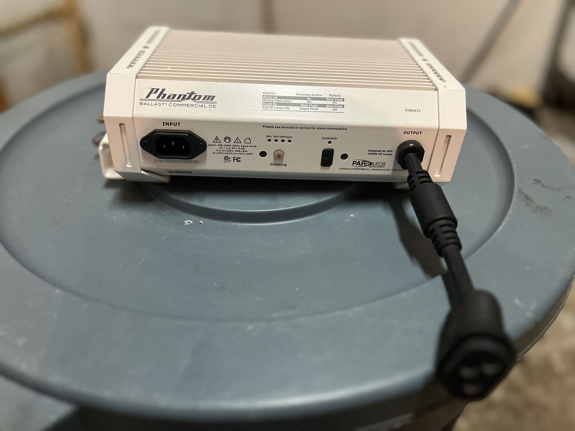 Hydrofarm Phantom Series 1000 Watt Ballast for Sale in Mount Vernon, WA