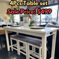 Beautiful 4PC Dining Table Set