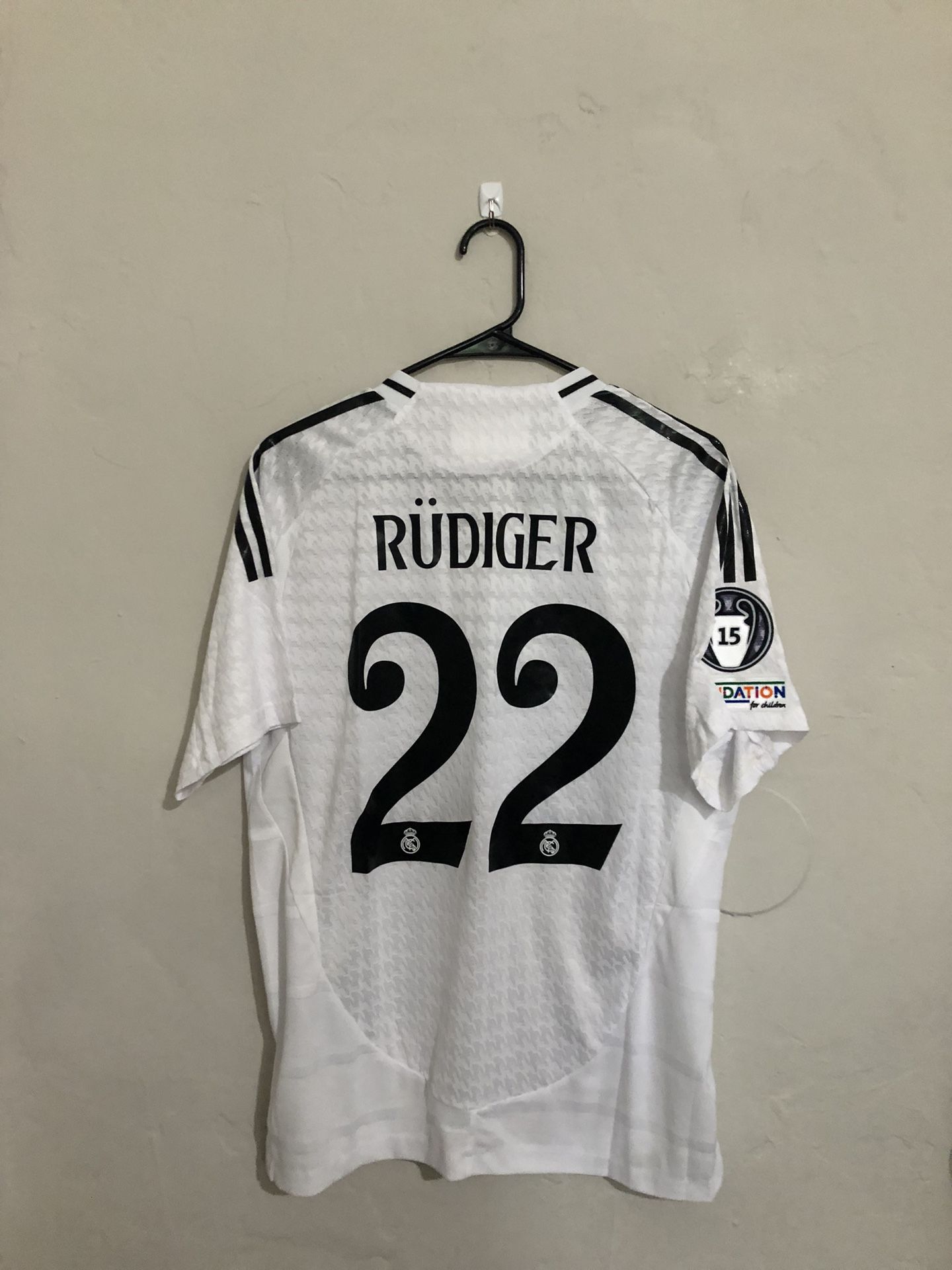 Real Madrid 2024-25 Home RĂ¼diger Jersey (medium Large XL)