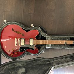 Epiphone DOT Electric Guitar and Fender blues amp