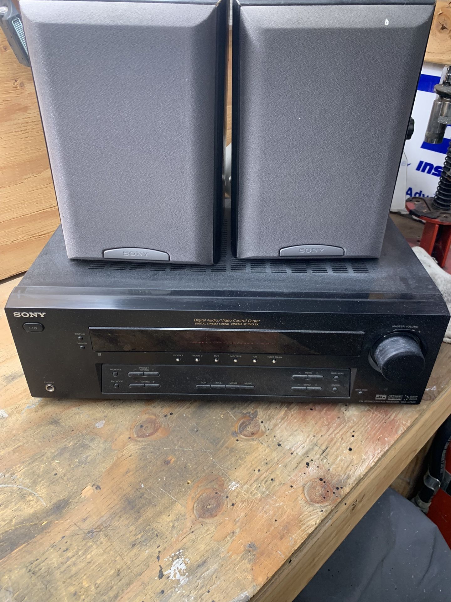 Sony Receiver And Speakers 