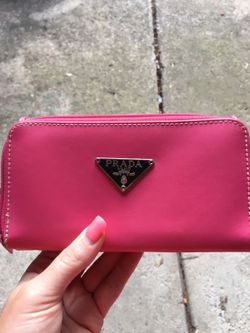 Pink not authentic Prada wallet