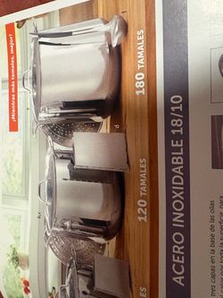 Stainless Steel Tamale Steamer Pot Set