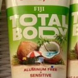 Old Spice Total Body Cream Deodorant. Aluminum free. Sensitive skin.